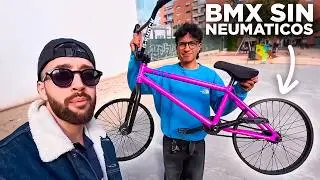 EL RETO DE LA BMX SIN NEUM&Aacute;TICOS ⚠️ Aguantar&aacute;n las Llantas?