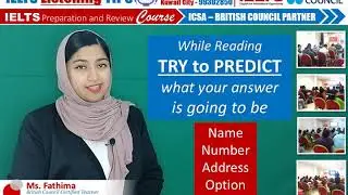 IELTS Listening TIPS by Ms. Fathima (ICSA - British Council Certified Teacher)