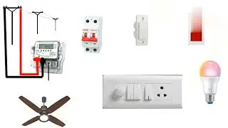⚡ 💡Home Electrical Wiring Animation Pole to Meter & Switchboard Connection💡#shorts #electrical