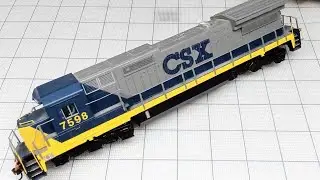 Sound decoder installation Bachmann Diesel locomotive GE DASH 8 40C CSX 7598 Part 2
