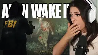 I ACTUALLY GOT JUMPSCARED - Alan Wake II Gameplay Trailer Reaction Live