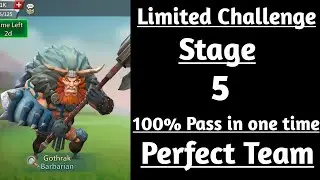 Lords mobile Barbarian limited challenge stage 5|Limited challenge Barbaric journey stage 5
