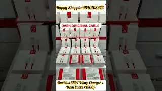 OnePlus 65W Warp Charger + Original Dash Cable 🔌🔋🔌🎊 Happy Price ₹1,500/- 🤩#warp