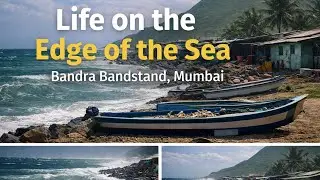 Life on the Edge of the Sea 🌊At Bandra Bandstand, Mumbai, 