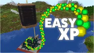 BIG Easy Minecraft XP Farm and XP Bank PLUS Mob Loot with NO Spawners - World Download