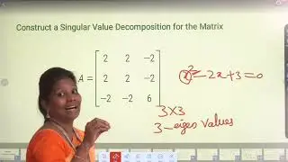 GATE CLASS 2025 - 2026 - LINEAR ALGEBRA - SINGULAR VALUE DECOMPOSITION - Ms.M.RAMALATHA - S.A.E.C