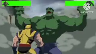 Wolverine vs Hulk (Forest Fight) - With Healthbars (1/2) 