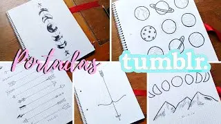 5 PORTADAS PARA CUADERNOS TUMBLR FACIL 💜 / Choppi Herrera