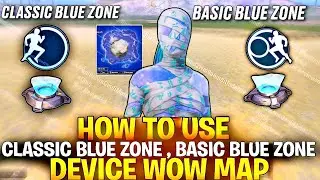 HOW TO SET BASIC BLUE ZONE DEVICE IN WOW MAP PUBG MOBILE || #PUBGMWOW 