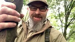 One knife, One Branch Bow Drill Fire Challenge. Final test of the straight Tracker