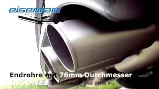 Eisenmann Inconel E92 M3 exhaust system