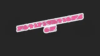 Animated cta button notifications on in retro pink bubble letters