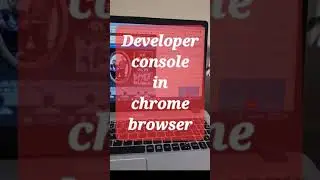 Developer console in google chrome #shorts #youtubeshorts