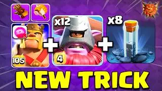 NEW TRICK | THROWER + Totem Spell with STICK HORSE Is Broken in Legend Battle TH18 | Clash of Clans