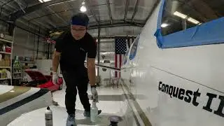 C441 Wet sand and Polish. Lets get this aircraft looking shiny again!