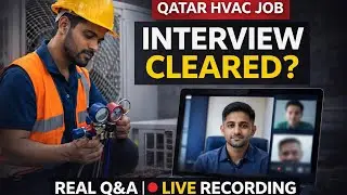 Qatar HVAC Chiller Technician Online Interview | Real Questions & Answers (Live Recording)