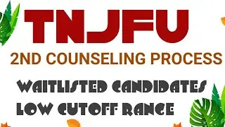 Tnjfu admission 2021 | tnjfu admission 2020 21 rank list | tnjfu ug admission 2021 date | tnjfu 2021