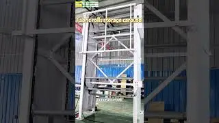 Fabric rolls storage carousel #blinds #machine #factory #roller #windows