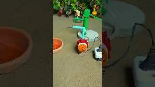 Mini hand pump project water with supply motor drinks cow and farm #handpump #shorts #466