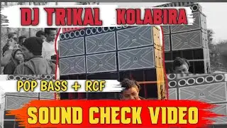 Dj TRIKAL Sound Check Video New Pop Bass + RCF cabinet