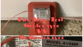 Fire Alarm Test. (Gentex Synchronization VS NO Gentex Synchronization)