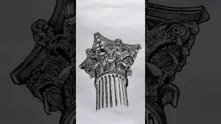 Sketching the elegance of Corinthian architecture  ✏️🏛️