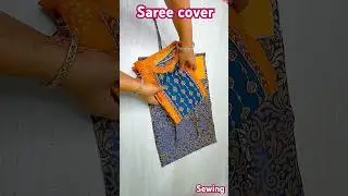 Saree cover cutting and stitching #short #shorts