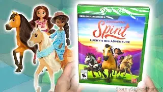 Распаковка и обзор игрушек Spirit Untamed || Spirit, Lucky, Pru и Chica Linda + Книга с наклейкам...