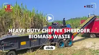 Heavy Duty Chipper Shredder for biomass agricultural waste, Rice Paddy Straw, Corn Stalks, Silage