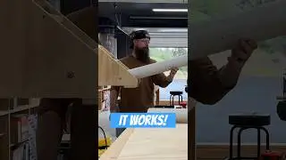 Custom over arm dust hood. #tablesaw   #woodworking #3dprinting