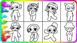 SPRUNKI COLORING PAGE 🎨 | INCREDIBOX SPRUNKI COLORING #sprunki #spr&uuml;che #incredibox #coloring 