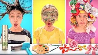 100 LAYER Makeovers! FUNNY Sibling PRANK War Challenge!