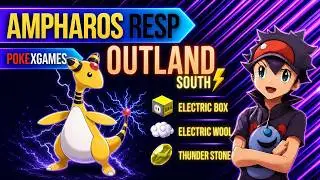 Ampharos in #Outland South⚡for 150lvl+ Location | Loot & Tips Farming - #PokeXgames