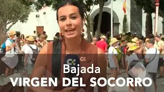 La Virgen del Socorro llega a la ermita acompa&ntilde;ada de miles de peregrinos