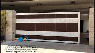 luxurious villa gate | villa house sliding gate automation system | best remote control gate opener
