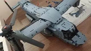 Construindo um avi&atilde;o v22 Osprey de Lego 