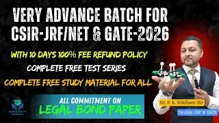 csir chemistry online coaching Free CSIR-JRF Chemical Science & GATE Chemistry.