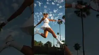 The pose vs the photos #legsfordays #tennis  #usopen  #photoshootideas | DreaKnowsBest