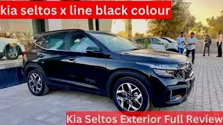 Kia Seltos 2025 | kia seltos x line black colour | Kia Seltos Exterior Full Review | Seltos