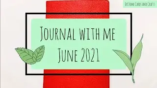JUNE 2021 - Journal with me | Simple Leaves Theme | Monthly Daily Spreads for mindfulness | Drawings