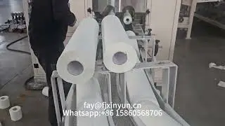 Auto double channel 500mm length toilet paper bed sheet cutting machine#toiletpapercuttingmachine