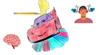 Ferrari Car Drawing ASMR 🏎️ | Realistic Supercar Sketch & Coloring for Relaxation