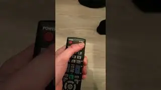 Pressing the source button on a samsung tv remote