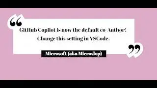 Disable Copilot As A Co-Author For Commits #copilot #github #microsoft #adobe #premiere #git #vscode