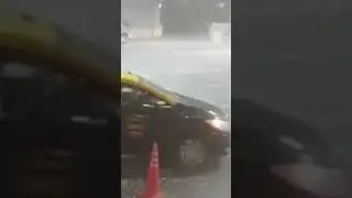 Live broadcast from Turkey! Historic flood and hail! People are running!