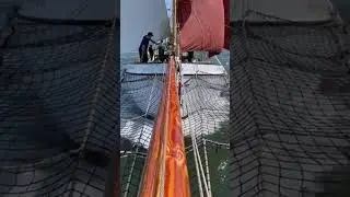 Wonderful bowsprit shot from SB Niagara. #trending #boat #weraceasone #travel