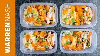 Sweet & Sour Chicken Meal Prep - Healthy Lunches for the Week - Recipes by Warren Nash