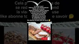 astuces pour une viande plus juteuse