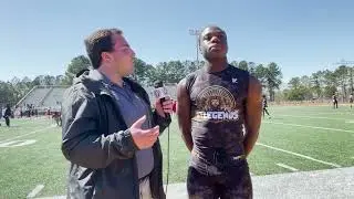 David Eziomume 4-star North Cobb 2024 ATH Interview at Georgia 7on7 Tournament