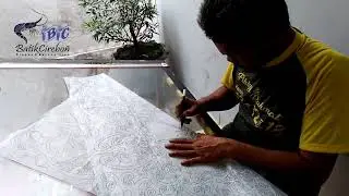 Proses Membuat Pola Batik Tulis #batikcirebon